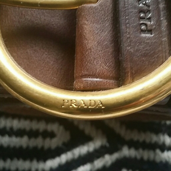 SOLD PRADA wide leather belt - Picture 2 of 7